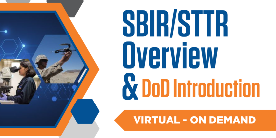 SBIR/STTR Overview & DoD Introduction